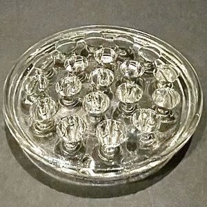 Vintage Glass Mid Century Flower Frog. Great Condition, No Chips, No Cracks.